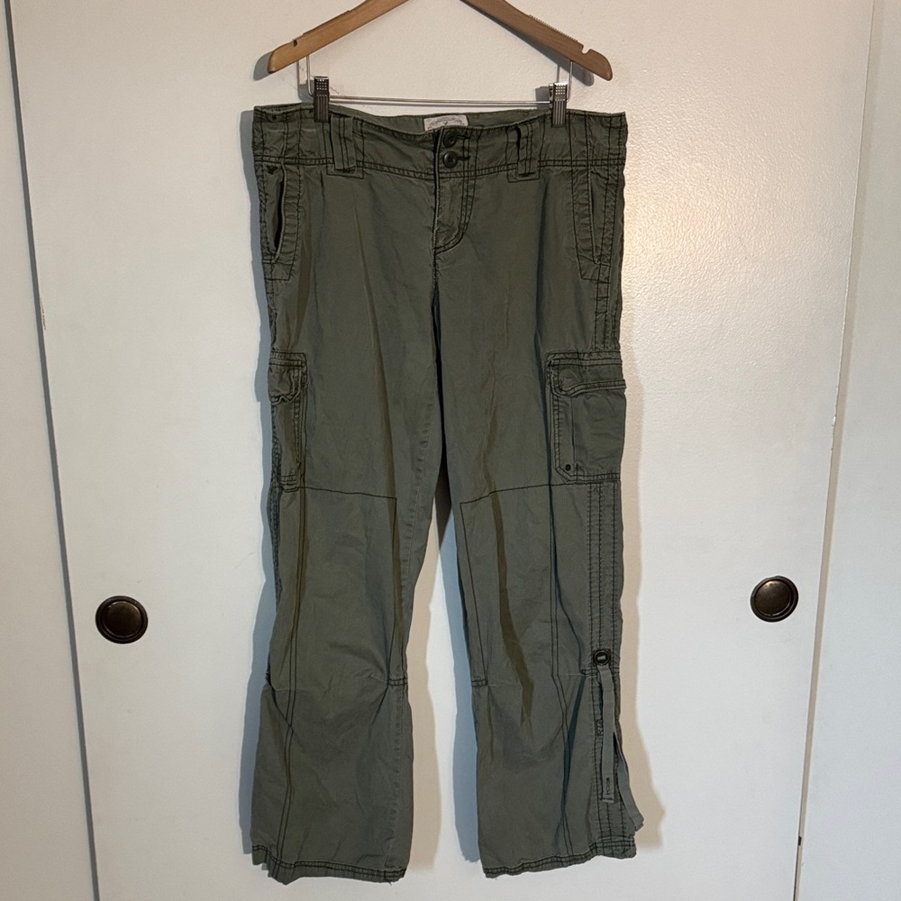 American Eagle Outfitters Olive Green Low Rise Pants